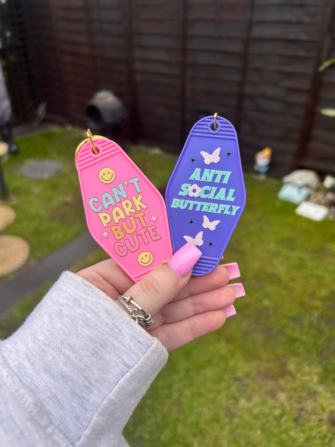 Funny Motel Keychain | Aesthetic Retro Keyring | Sassy Quote Key Tag | Cute Gift Idea