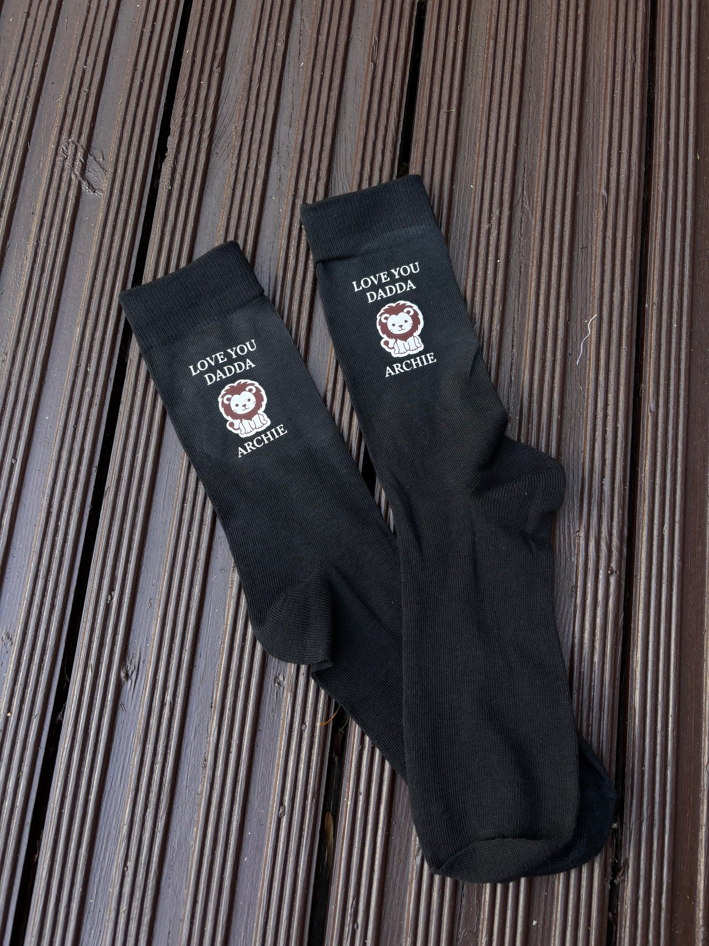 Love you Dadda socks | lion design