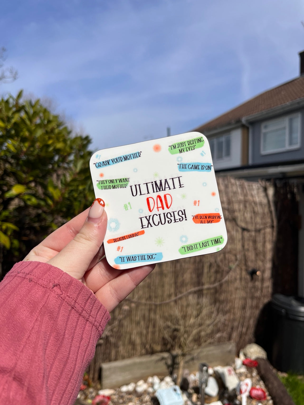 Funny Dad Mug & Coaster Set | Ultimate Dad Excuses Gift