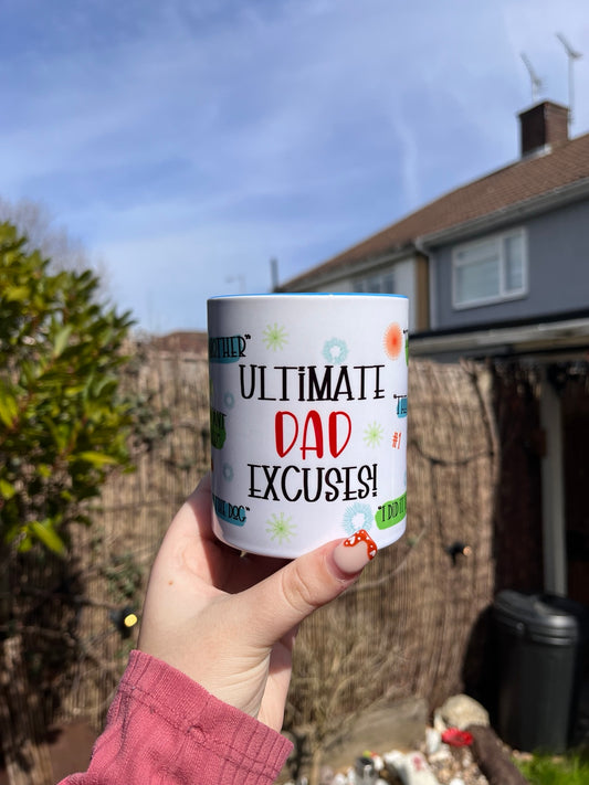 Funny Dad Mug & Coaster Set | Ultimate Dad Excuses Gift