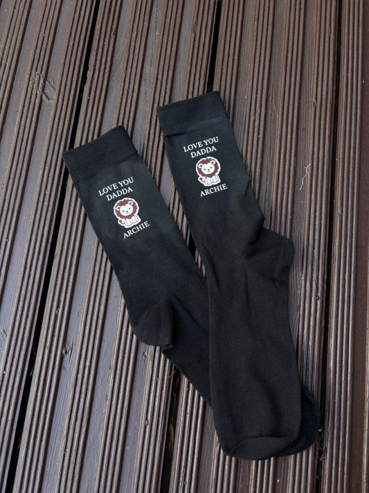Love you Dadda socks | lion design