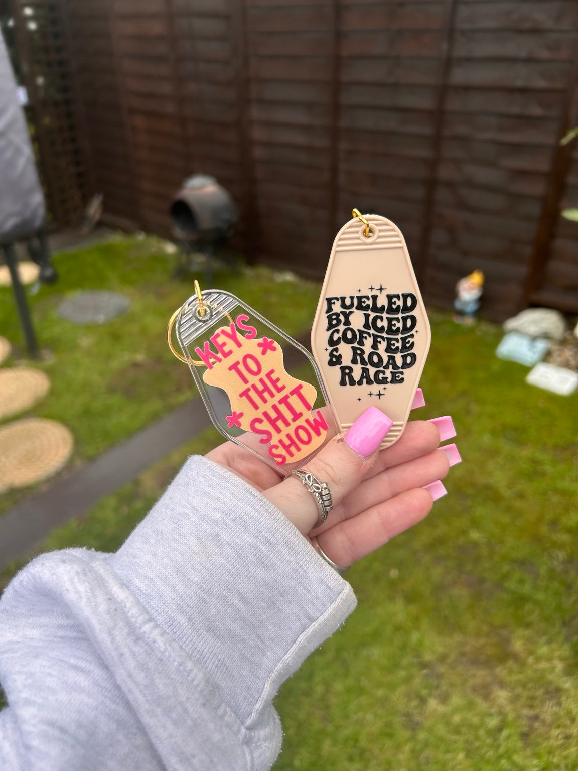 Funny Motel Keychain | Aesthetic Retro Keyring | Sassy Quote Key Tag | Cute Gift Idea