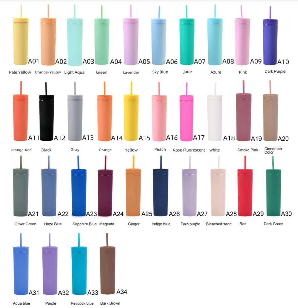 Personalised Skinny Tumbler with Straw | Custom Name Cold Cup | Aesthetic Drink Cup | Reusable Iced Coffee Tumbler