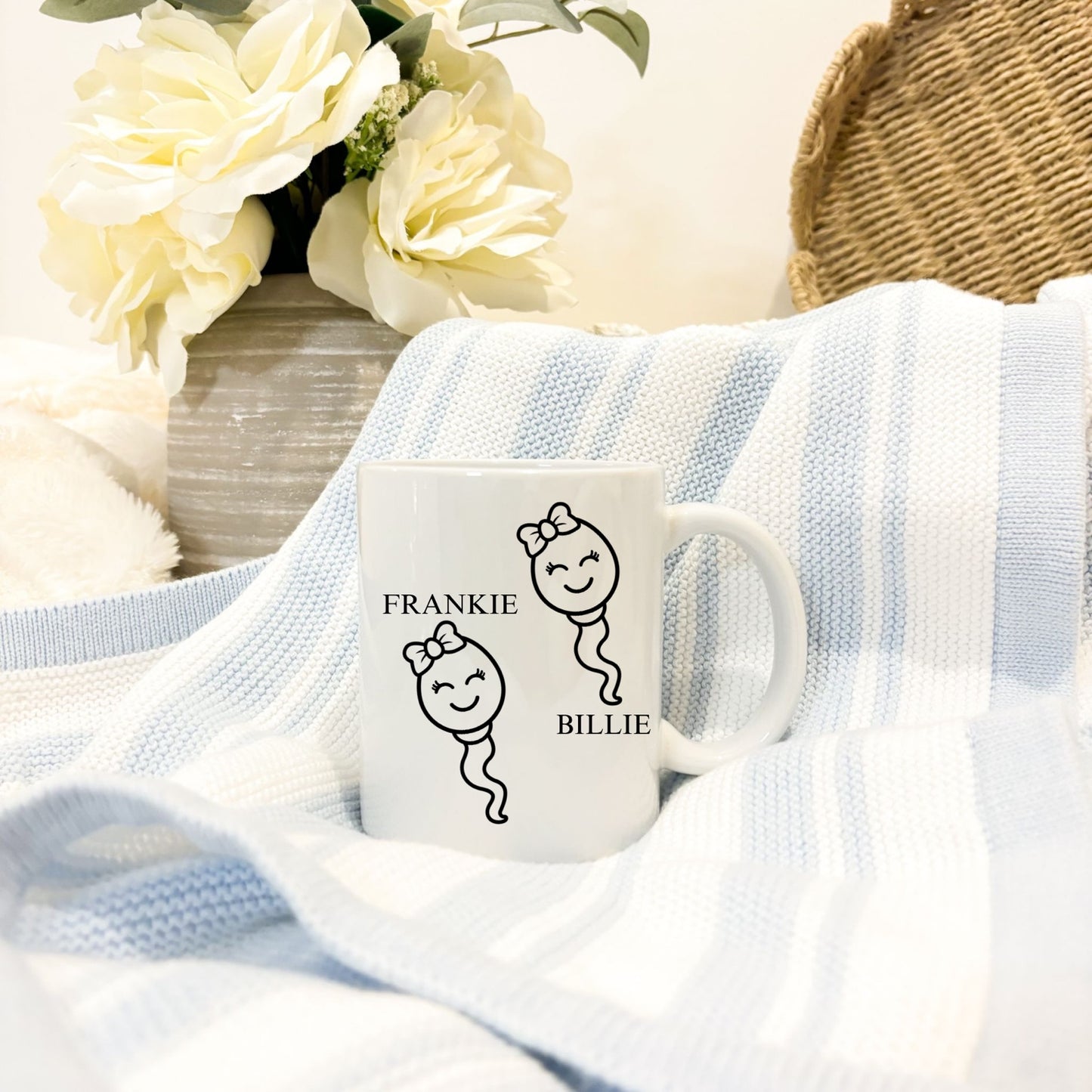 “Glad We Came Out Of Yours” Mug | Custom Kids Names Mug | Father’s Day Gift