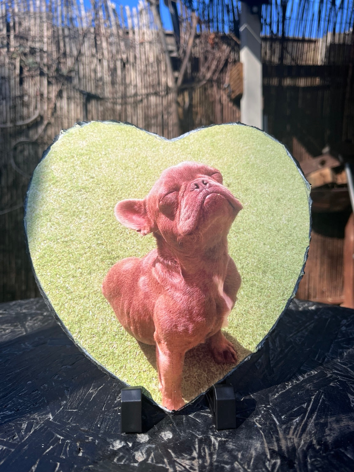 Personalised Heart Photo Slate