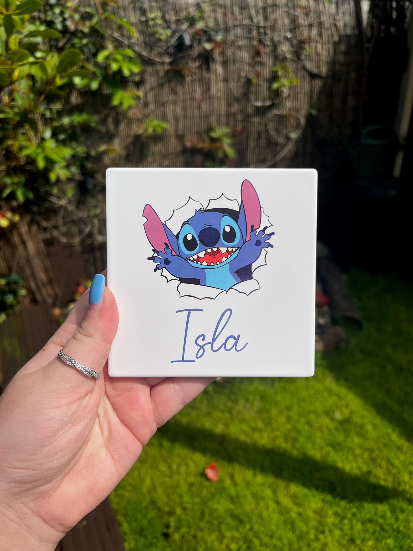 Personalised Ceramic Coaster | Custom Name Gift
