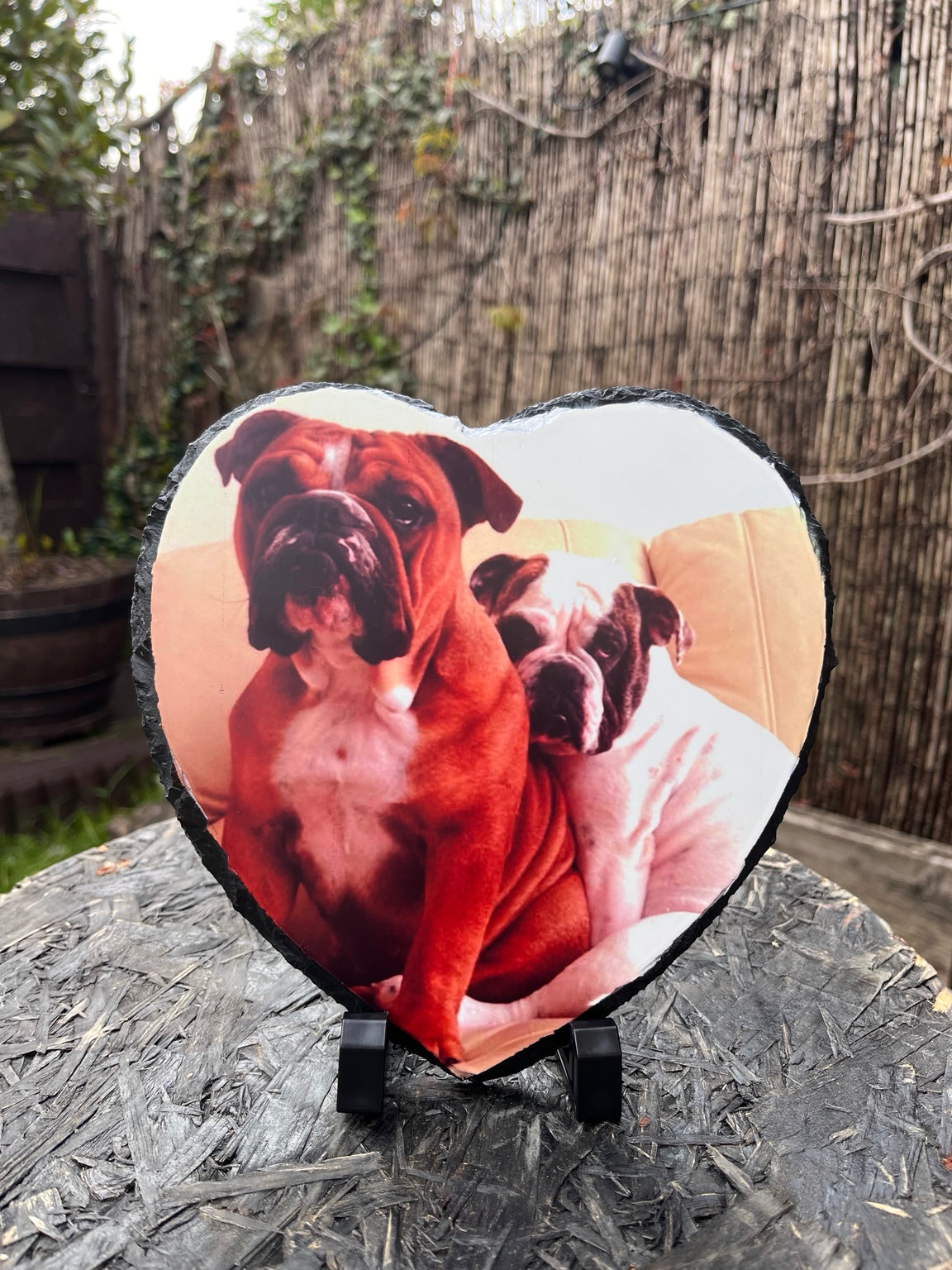 Personalised Heart Photo Slate