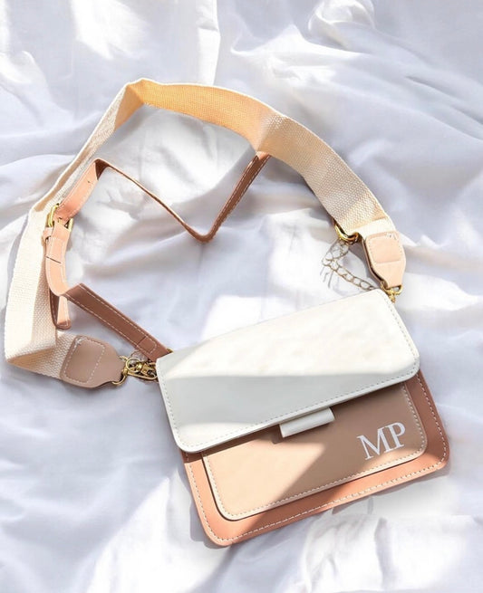Personalised Initial Crossbody Bag | Custom Monogram Shoulder Bag