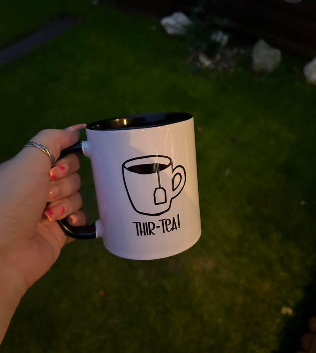 Personalised Funny Tea Mug | Custom Name Mug | “Thir-Tea” Mug | Tea Lover Gift | Funny Birthday Mug | Novelty Tea Cup